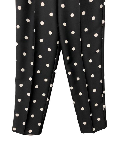 NOLLEY'S sophi（ノーリーズソフィー）NOLLEY'S sophi (ノーリーズソフィー) バックサテンドットバレルパンツ ブラック サイズ:36 未使用品の古着・服飾アイテム