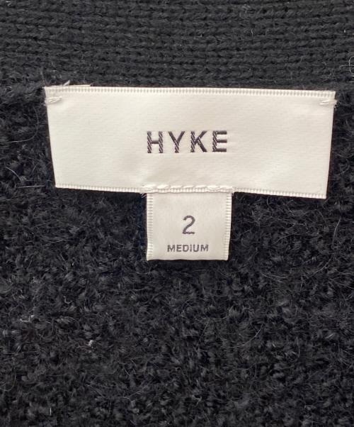 HYKE（ハイク）HYKE (ハイク) ALPACA SWEATER CARDIGAN ブラック サイズ:2の古着・服飾アイテム