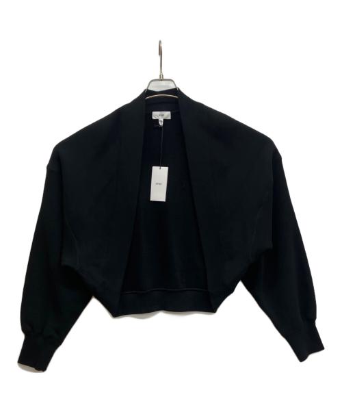HYKE（ハイク）HYKE (ハイク) Sweat Bolero Cardigan ブラック サイズ:2の古着・服飾アイテム
