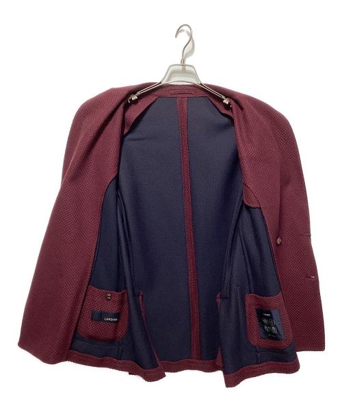 LARDINI（ラルディーニ）LARDINI (ラルディーニ) ニットジャケット ワインレッド サイズ:52の古着・服飾アイテム