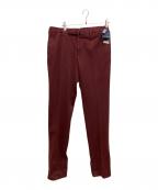 INCOTEXインコテックス）の古着「SLIM FIT GARMENT DYED COMFORT CHINO コットン ストレッチ スラックス 」｜ワインレッド