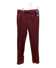 INCOTEX（インコテックス）の古着「SLIM FIT GARMENT DYED COMFORT CHINO コットン ストレッチ スラックス 」｜ワインレッド