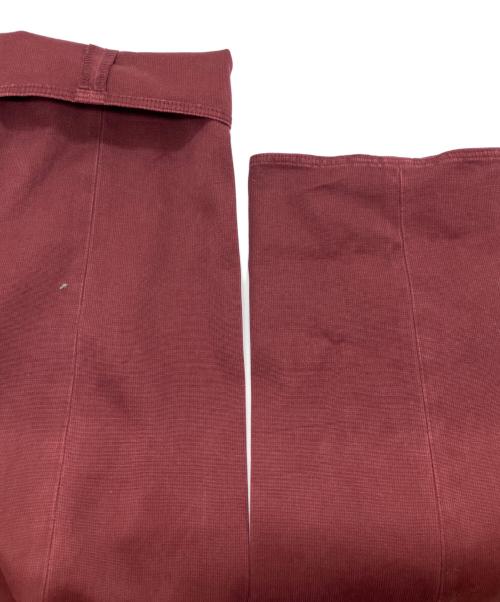 INCOTEX（インコテックス）INCOTEX (インコテックス) SLIM FIT GARMENT DYED COMFORT CHINO コットン ストレッチ スラックス  ワインレッド サイズ:50 未使用品の古着・服飾アイテム