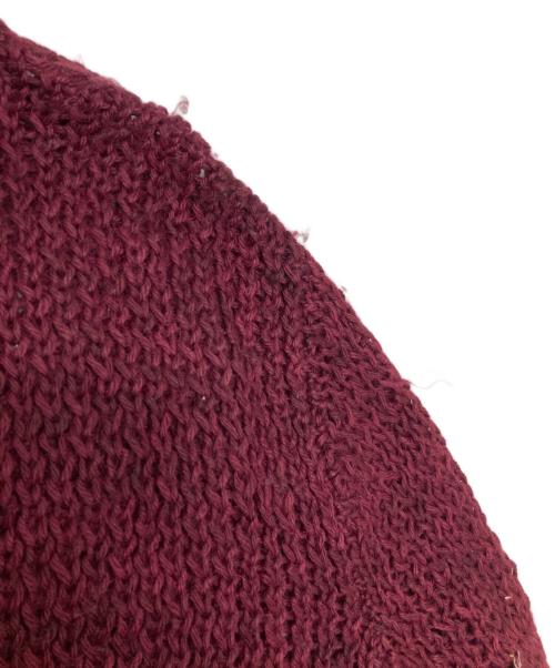 knit brary（ニット ブラリー）knit brary (ニット ブラリー) アルパカシルクハイネックニット ワインレッド サイズ:Mの古着・服飾アイテム
