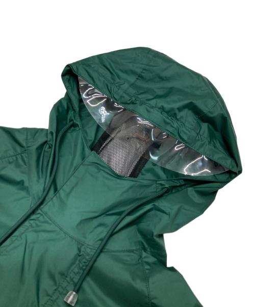 KENZO（ケンゾー）KENZO (ケンゾー) SCOOTER PARKA ロゴプリント ナイロン スクーターパーカー レインコート グリーン サイズ:Mの古着・服飾アイテム