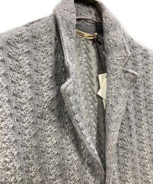 MAURIZIO BALDASSARI（マウリツィオバルダサーリ）MAURIZIO BALDASSARI (マウリツィオバルダサーリ) ニットジャケット グレー サイズ:48の古着・服飾アイテム