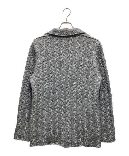 MAURIZIO BALDASSARI（マウリツィオバルダサーリ）MAURIZIO BALDASSARI (マウリツィオバルダサーリ) ウールニットジャケット グレー サイズ:52 未使用品の古着・服飾アイテム