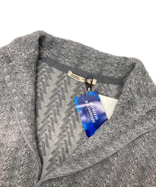MAURIZIO BALDASSARI（マウリツィオバルダサーリ）MAURIZIO BALDASSARI (マウリツィオバルダサーリ) ウールニットジャケット グレー サイズ:52 未使用品の古着・服飾アイテム
