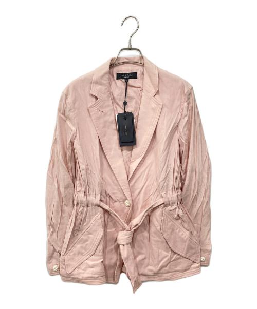 rag&bone（ラグアンドボーン）rag&bone (ラグアンドボーン) リネン混ジャケット ピンク サイズ:2 未使用品の古着・服飾アイテム