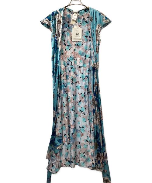 DIANE VON FURSTENBERG（ダイアンフォンファステンバーグ）DIANE VON FURSTENBERG (ダイアンフォンファステンバーグ) ワンピース ブルー サイズ:Sの古着・服飾アイテム