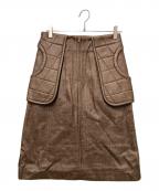 FUMIKA UCHIDAフミカウチダ）の古着「スカート」｜ブラウン