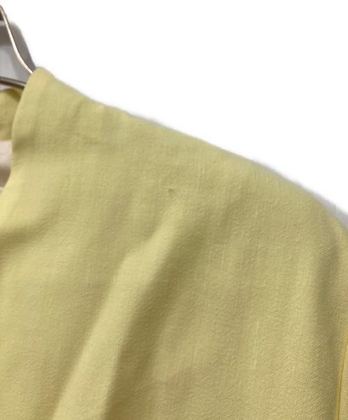 pelleq（ペレック）PELLEQ (ペレック) リネン混ジャケット イエロー サイズ:34の古着・服飾アイテム