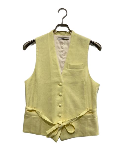 pelleq（ペレック）pelleq (ペレック) ベスト イエロー サイズ:36の古着・服飾アイテム