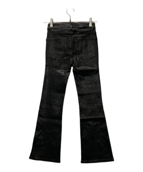frame（フレイム）frame (フレイム) レザーフレアパンツ ブラック サイズ:24 未使用品の古着・服飾アイテム