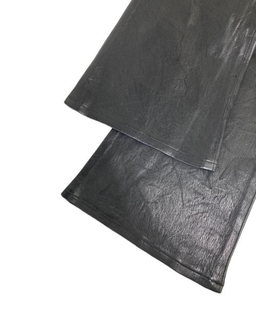 frame（フレイム）frame (フレイム) ラムレザーフレアパンツ ブラック サイズ:24 未使用品の古着・服飾アイテム