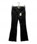 frameフレイム）の古着「ラムレザーパンツ」｜ブラック