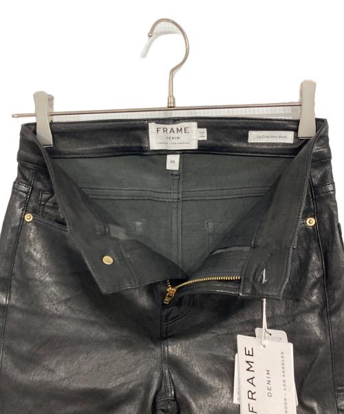 frame denim（フレームデニム）frame denim (フレームデニム) レザーパンツ ブラック サイズ:26の古着・服飾アイテム