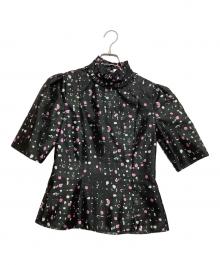 ERDEM（アーデム）の古着「半袖ブラウス」｜グリーン