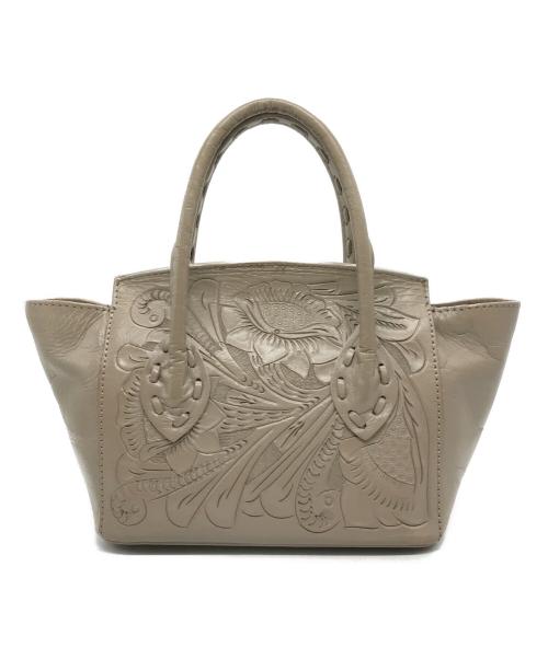 Carving Tribes（カービングトライブス）CARVING TRIBES (カービングトライブス) ミニセリア2WAYバッグ グレージュの古着・服飾アイテム