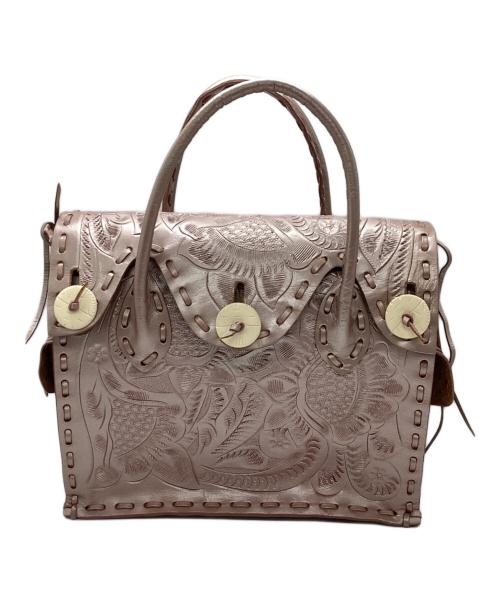 Carving Tribes（カービングトライブス）Carving Tribes (カービングトライブス) ハンドバッグ ピンクの古着・服飾アイテム