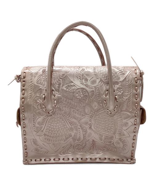 Carving Tribes（カービングトライブス）Carving Tribes (カービングトライブス) ハンドバッグ ピンクの古着・服飾アイテム