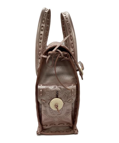 Carving Tribes（カービングトライブス）Carving Tribes (カービングトライブス) ハンドバッグ ピンクの古着・服飾アイテム