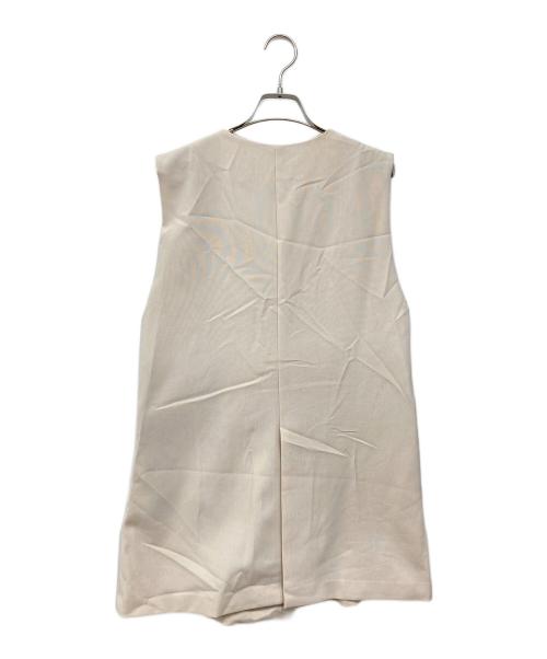 CADUNE（カデュネ）CADUNE (カデュネ) ノーカラージレ ベージュ サイズ:36の古着・服飾アイテム