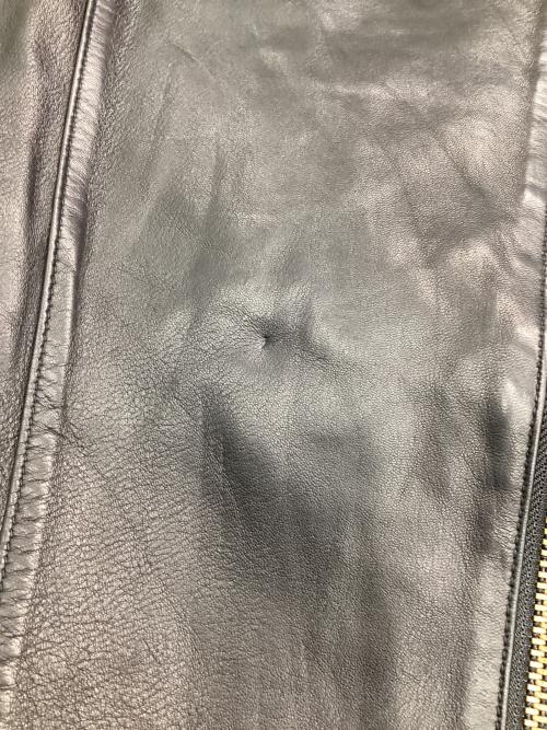 Noble（ノーブル）Noble (ノーブル) ソフトラムレザーライダースブルゾン ブラック サイズ:40の古着・服飾アイテム