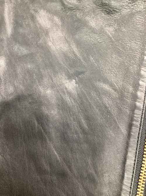 Noble（ノーブル）Noble (ノーブル) ソフトラムレザーライダースブルゾン ブラック サイズ:40の古着・服飾アイテム