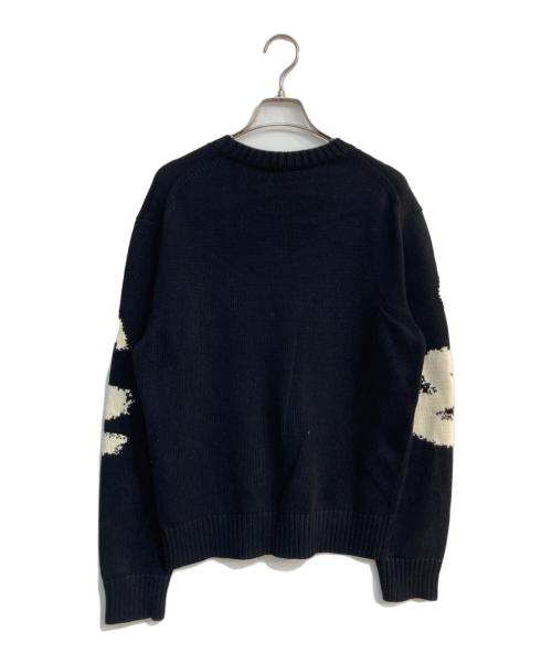 ALEXANDER McQUEEN（アレキサンダーマックイーン）ALEXANDER McQUEEN (アレキサンダーマックイーン) グラフィティロゴ ニット ブラック サイズ:Sの古着・服飾アイテム