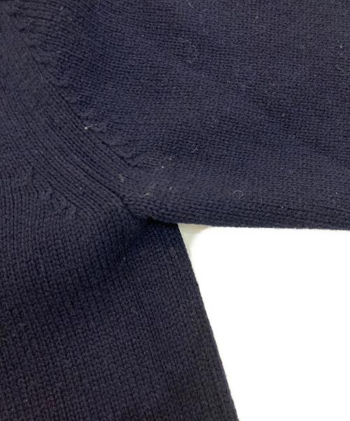 Maison Margiela（メゾンマルジェラ）Maison Margiela (メゾンマルジェラ) 5Gエルボーパッチニット　22AW　SI1GP0001 ネイビー サイズ:Sの古着・服飾アイテム