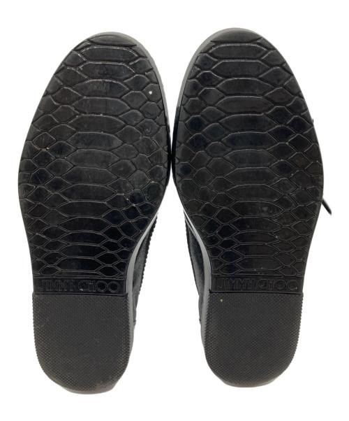 JIMMY CHOO（ジミーチュウ）JIMMY CHOO (ジミーチュウ) スタースタッズスリッポン ブラック サイズ:40の古着・服飾アイテム