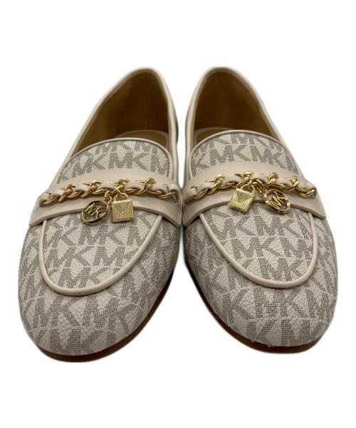 MICHAEL MICHAEL KORS（マイケル マイケルコース）MICHAEL MICHAEL KORS (マイケル マイケルコース) モノグラムローファー アイボリー サイズ:SIZE 6Mの古着・服飾アイテム