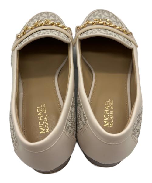 MICHAEL MICHAEL KORS（マイケル マイケルコース）MICHAEL MICHAEL KORS (マイケル マイケルコース) モノグラムローファー アイボリー サイズ:SIZE 6Mの古着・服飾アイテム