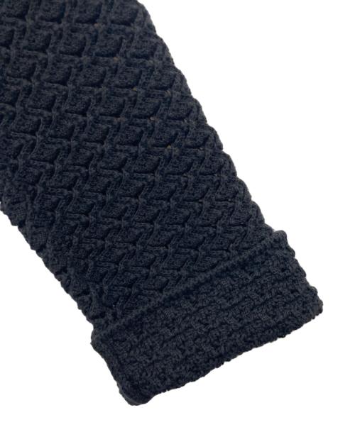 Saint Laurent Paris（サンローランパリ）Saint Laurent Paris (サンローランパリ) クロシェニットワンピース ブラック サイズ:Sの古着・服飾アイテム