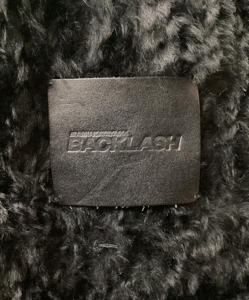 BACKLASH（バックラッシュ）BACKLASH (バックラッシュ) BACKLASH Rabbit Fur Knit Hoodie ブラック サイズ:Mの古着・服飾アイテム