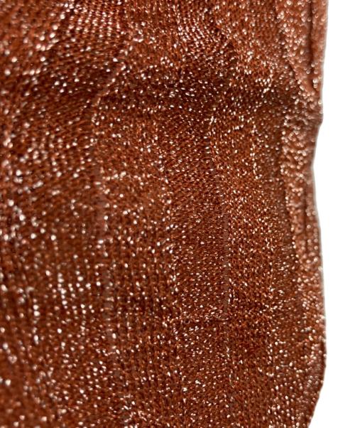 Chloe（クロエ）Chloe (クロエ) ラメタ-トルネックニット ブラウン サイズ:XSの古着・服飾アイテム