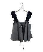 MAISON SPECIALメゾンスペシャル）の古着「Flower Strap 2way Tops」｜グレー