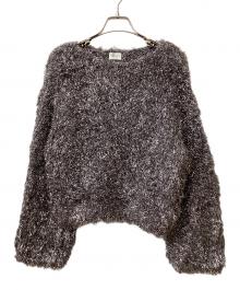 COLUMN（コラム）の古着「COLUMN ショートラメニット」｜シルバー