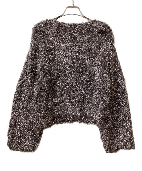 COLUMN（コラム）COLUMN (コラム) COLUMN ショートラメニット シルバー サイズ:Ｆの古着・服飾アイテム