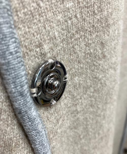 ISHIHAMA（イシハマ）ISHIHAMA (イシハマ) フォクスファー付カシミヤ混ニットコート ベージュ サイズ:Mの古着・服飾アイテム