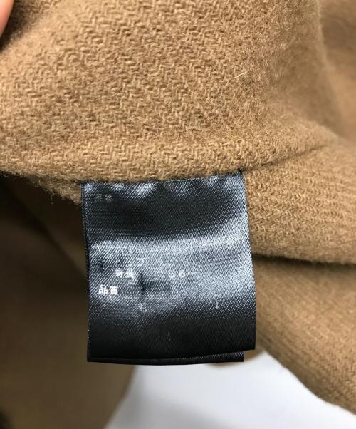 ADORE（アドーア）ADORE (アドーア) ノーカラーロングコート ブラウン サイズ:Fの古着・服飾アイテム
