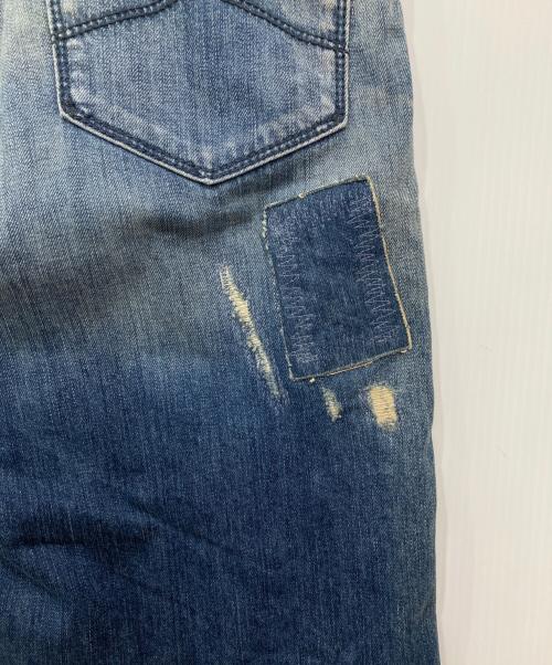 ARMANI JEANS（アルマーニジーンズ）ARMANI JEANS (アルマーニジーンズ) リペアデニムパンツ インディゴ サイズ:31の古着・服飾アイテム
