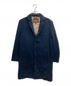 TOD'Sトッズ）の古着「カシミア ミックス ジャージー コート」｜ネイビー