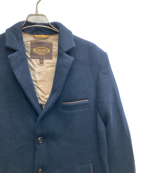 TOD'S（トッズ）TOD'S (トッズ) カシミア ミックス ジャージー コート ネイビー サイズ:Sの古着・服飾アイテム