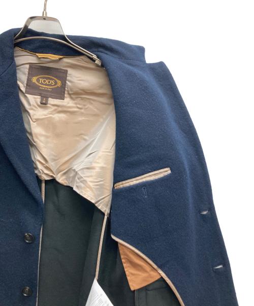 TOD'S（トッズ）TOD'S (トッズ) カシミア ミックス ジャージー コート ネイビー サイズ:Sの古着・服飾アイテム