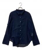 GOOD GRIEF!グッドグリーフ）の古着「SHEER COTTON SHIRT」｜ネイビー