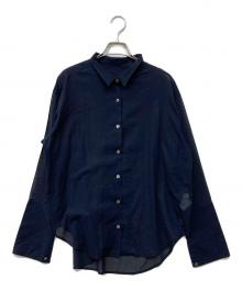 GOOD GRIEF!（グッドグリーフ）の古着「SHEER COTTON SHIRT」｜ネイビー