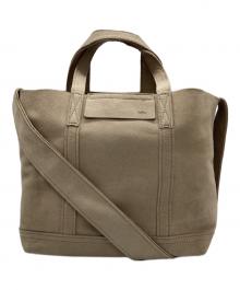 zattu（ザッツ）の古着「マイクロファイバースエードトートバッグ」｜ベージュ