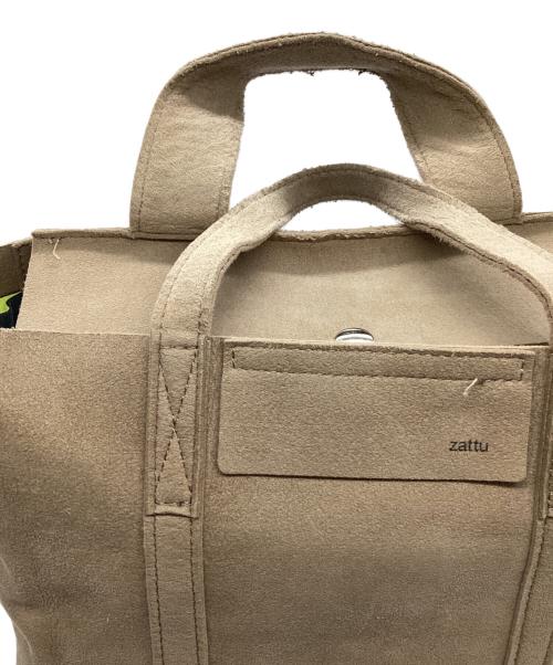 zattu（ザッツ）zattu (ザッツ) マイクロファイバースエードトートバッグ ベージュの古着・服飾アイテム